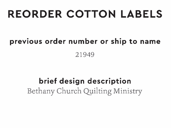 PPLR_HIDDEN_PRODUCT Reorder Previous Label Design - COTTON