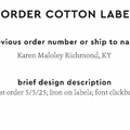 PPLR_HIDDEN_PRODUCT Reorder Previous Label Design - COTTON