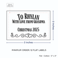PPLR_HIDDEN_PRODUCT Double Heart Border (2"x3" Cotton - 12 labels/set)