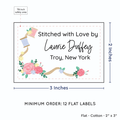 PPLR_HIDDEN_PRODUCT Thread and Flowers (2"x3" Cotton - 12 labels/set)