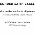 PPLR_HIDDEN_PRODUCT Reorder Previous Label Design - SATIN