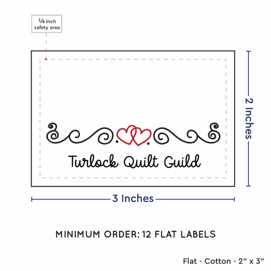 PPLR_HIDDEN_PRODUCT Double Heart Quote (2"x3" Cotton - 12 labels/set)