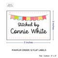 PPLR_HIDDEN_PRODUCT Colorful Banner (2"x3" Cotton - 12 labels/set)