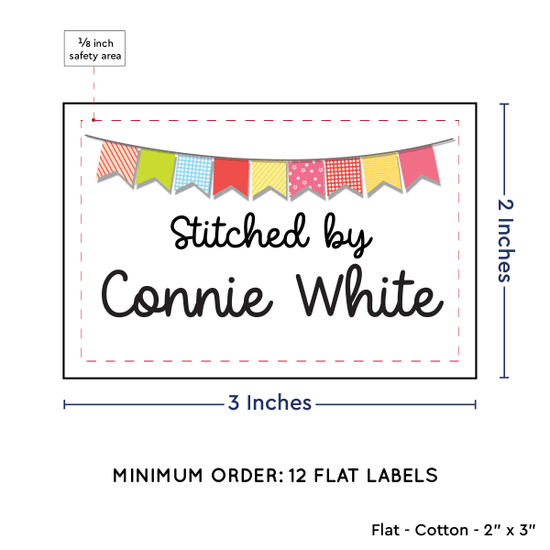 PPLR_HIDDEN_PRODUCT Colorful Banner (2"x3" Cotton - 12 labels/set)
