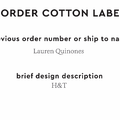 PPLR_HIDDEN_PRODUCT Reorder Previous Label Design - COTTON