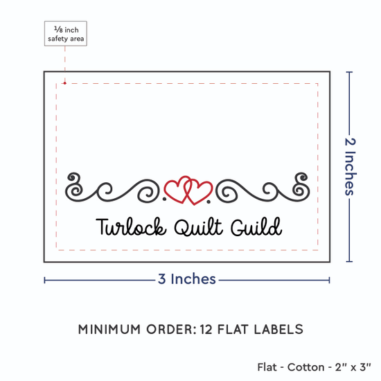 PPLR_HIDDEN_PRODUCT Double Heart Quote (2"x3" Cotton - 12 labels/set)