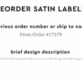 PPLR_HIDDEN_PRODUCT Reorder Previous Label Design - SATIN