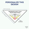 PPLR_HIDDEN_PRODUCT Custom Floral Corner Quilt Label