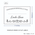 PPLR_HIDDEN_PRODUCT Double heart border with Fill in Blanks (2"x3" Cotton - 12 labels/set)