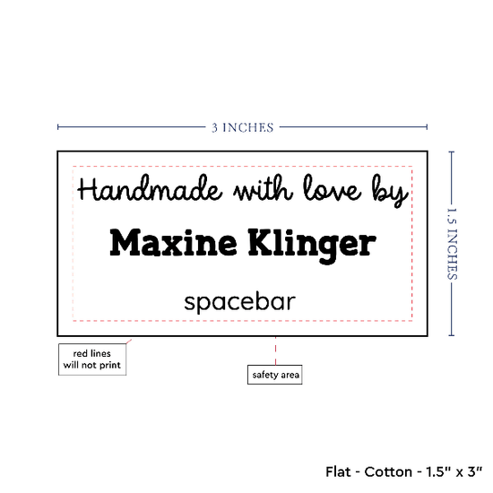 PPLR_HIDDEN_PRODUCT Text Only Medium Large Label (1.5"x3"-Cotton)