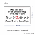 PPLR_HIDDEN_PRODUCT Double Heart Quote (2"x3" Cotton - 12 labels/set)