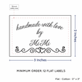 PPLR_HIDDEN_PRODUCT Double Heart Border (2"x3" Cotton - 12 labels/set)