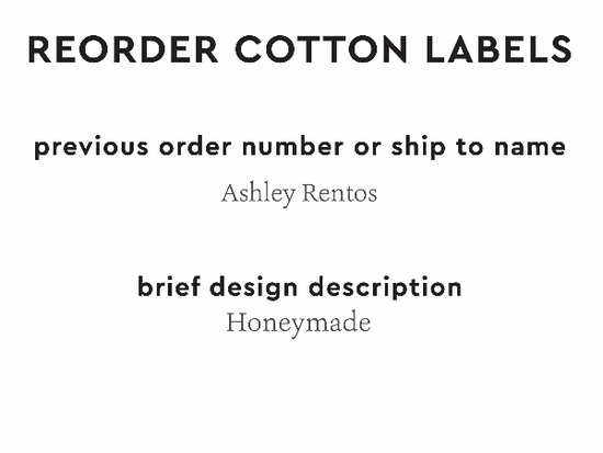 PPLR_HIDDEN_PRODUCT Reorder Previous Label Design - COTTON