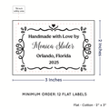 PPLR_HIDDEN_PRODUCT Swirl Accent Border (2"x3" Cotton - 12 labels/set)