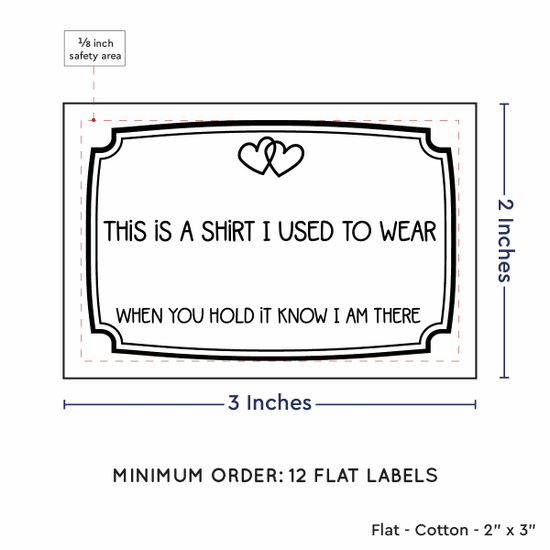 PPLR_HIDDEN_PRODUCT Frame Quote (2"x3" Cotton - 12 labels/set)