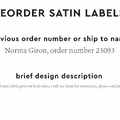 PPLR_HIDDEN_PRODUCT Reorder Previous Label Design - SATIN