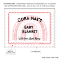 PPLR_HIDDEN_PRODUCT Pink Rainbow Baby Label