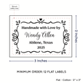 PPLR_HIDDEN_PRODUCT Swirl Accent Border (2"x3" Cotton - 12 labels/set)