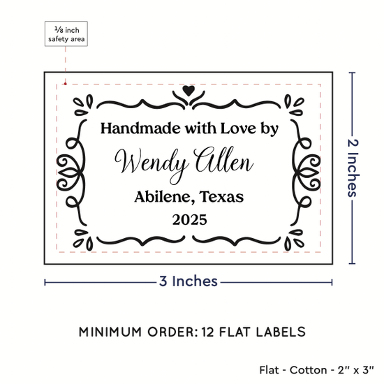 PPLR_HIDDEN_PRODUCT Swirl Accent Border (2"x3" Cotton - 12 labels/set)