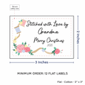 PPLR_HIDDEN_PRODUCT Thread and Flowers (2"x3" Cotton - 12 labels/set)