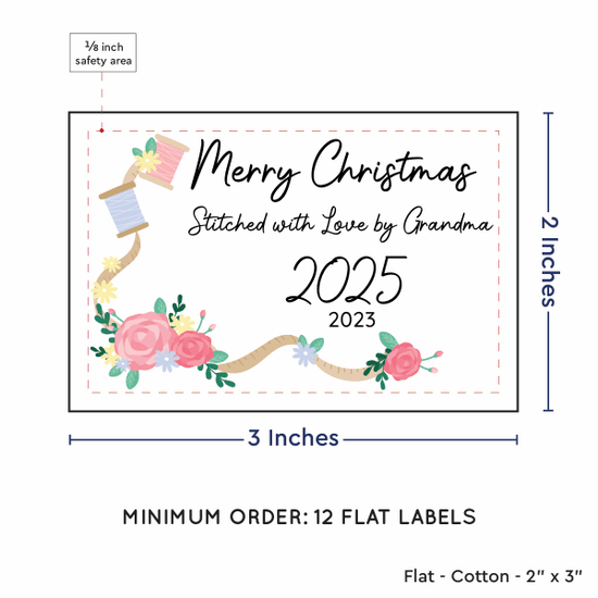 PPLR_HIDDEN_PRODUCT Thread and Flowers (2"x3" Cotton - 12 labels/set)