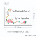 PPLR_HIDDEN_PRODUCT Thread and Flowers with Fill in Blanks (2"x3" Cotton - 12 labels/set)