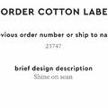 PPLR_HIDDEN_PRODUCT Reorder Previous Label Design - COTTON