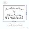 PPLR_HIDDEN_PRODUCT Double Heart Border (2"x3" Cotton - 12 labels/set)