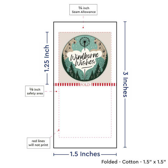 PPLR_HIDDEN_PRODUCT Print Your Logo or Image on FOLDED Cotton Tags