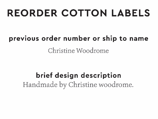 PPLR_HIDDEN_PRODUCT Reorder Previous Label Design - COTTON