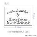 PPLR_HIDDEN_PRODUCT Double Heart Border (2"x3" Cotton - 12 labels/set)