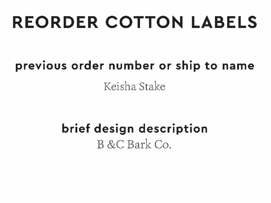 PPLR_HIDDEN_PRODUCT Reorder Previous Label Design - COTTON