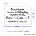 PPLR_HIDDEN_PRODUCT Double Heart Quote (2"x3" Cotton - 12 labels/set)