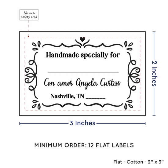 PPLR_HIDDEN_PRODUCT Swirl Accent Border with Fill in Blanks (2"x3" Cotton - 12 labels/set)