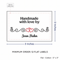 PPLR_HIDDEN_PRODUCT Double Heart Quote (2"x3" Cotton - 12 labels/set)
