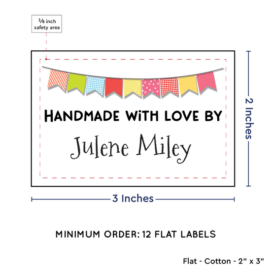 PPLR_HIDDEN_PRODUCT Colorful Banner (2"x3" Cotton - 12 labels/set)