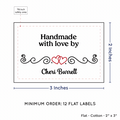PPLR_HIDDEN_PRODUCT Double Heart Quote (2"x3" Cotton - 12 labels/set)