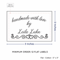 PPLR_HIDDEN_PRODUCT Double Heart Border (2"x3" Cotton - 12 labels/set)