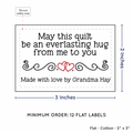 PPLR_HIDDEN_PRODUCT Double Heart Quote (2"x3" Cotton - 12 labels/set)