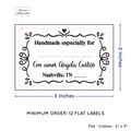 PPLR_HIDDEN_PRODUCT Swirl Accent Border with Fill in Blanks (2"x3" Cotton - 12 labels/set)