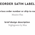 PPLR_HIDDEN_PRODUCT Reorder Previous Label Design - SATIN