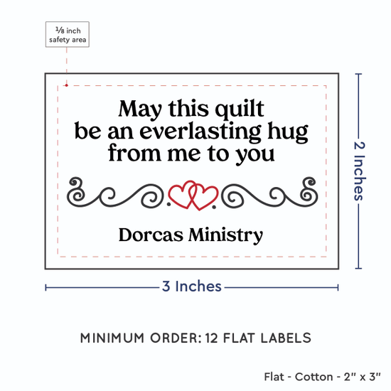 PPLR_HIDDEN_PRODUCT Double Heart Quote (2"x3" Cotton - 12 labels/set)