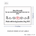 PPLR_HIDDEN_PRODUCT Double Heart Quote (2"x3" Cotton - 12 labels/set)