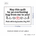 PPLR_HIDDEN_PRODUCT Double Heart Quote (2"x3" Cotton - 12 labels/set)
