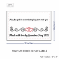 PPLR_HIDDEN_PRODUCT Double Heart Quote (2"x3" Cotton - 12 labels/set)