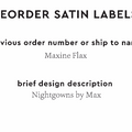 PPLR_HIDDEN_PRODUCT Reorder Previous Label Design - SATIN
