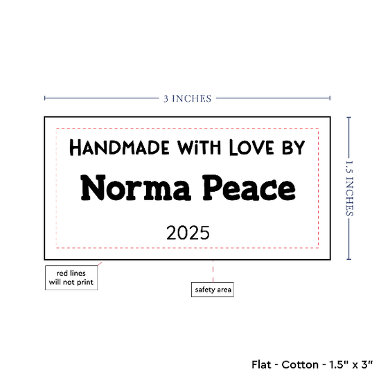 PPLR_HIDDEN_PRODUCT Text Only Medium Large Label (1.5"x3"-Cotton)