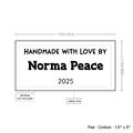 PPLR_HIDDEN_PRODUCT Text Only Medium Large Label (1.5"x3"-Cotton)