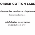 PPLR_HIDDEN_PRODUCT Reorder Previous Label Design - COTTON
