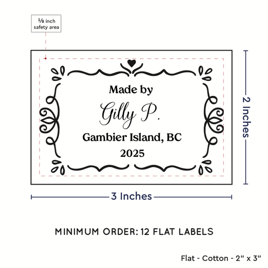 PPLR_HIDDEN_PRODUCT Swirl Accent Border (2"x3" Cotton - 12 labels/set)